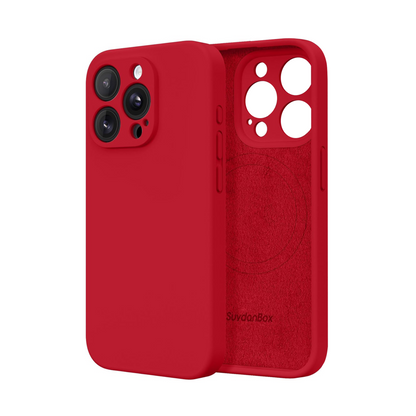 Magnetic for iPhone 14 Pro Max Case Silicone Hot Pink
