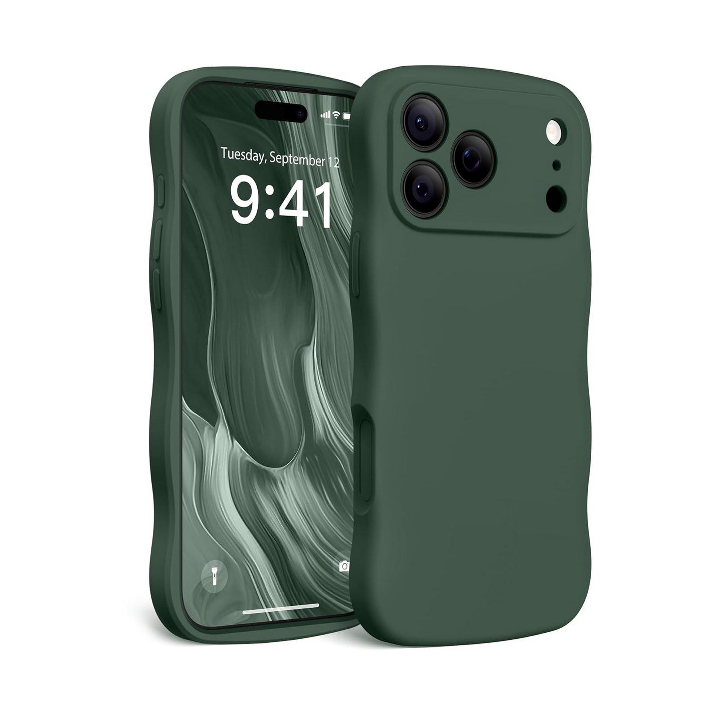 iPhone 17 Pro Max Silicone Case Wave Frame