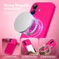 Magnetic for iPhone 16 Case Silicone Hot Pink