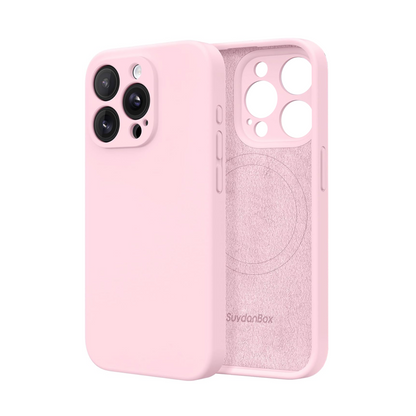 Magnetic for iPhone 13 Pro Case Silicone Brown
