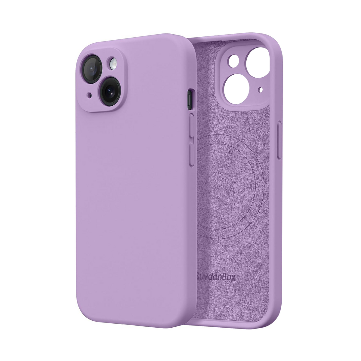 Magnetic for iPhone 13 Case Silicone Light Purple
