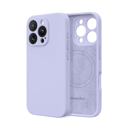 Magnetic for iPhone 16 Pro Case Silicone Lilac
