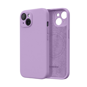 Magnetic for iPhone 15 Case Silicone Light Purple