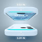 Magnetic & Silicone for iPhone 18 Pro Case, Light Blue