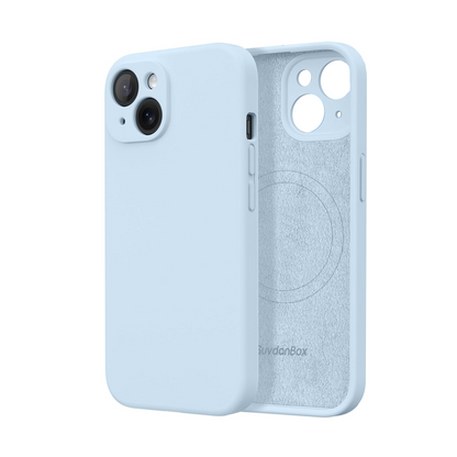 Magnetic for iPhone 15 Case Silicone Light Purple