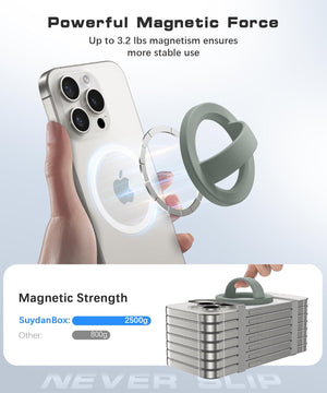 Magnetic Phone Grip Compatible with MagSafe