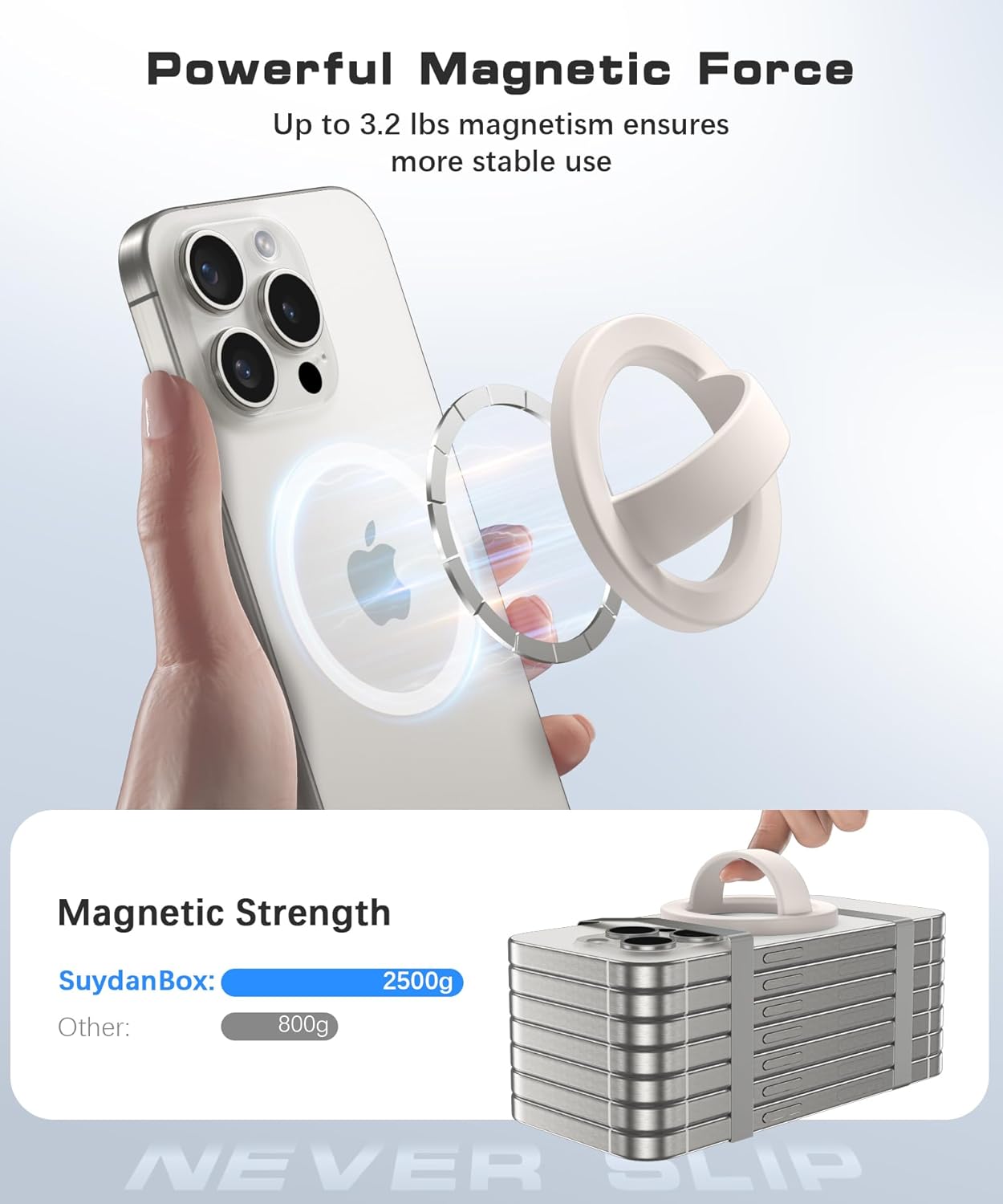 Magnetic Phone Grip Stone