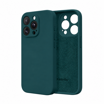 Magnetic for iPhone 13 Pro Max Case Silicone Deep Blue