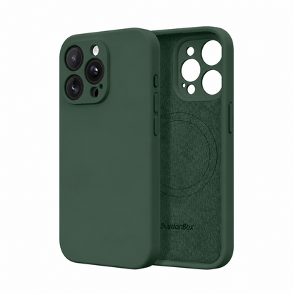 Magnetic for iPhone 13 Pro Case Silicone Brown