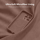 Magnetic for iPhone 15 Pro Case Silicone Brown