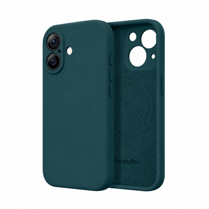 Magnetic for iPhone 16 Case Silicone Dark Gray