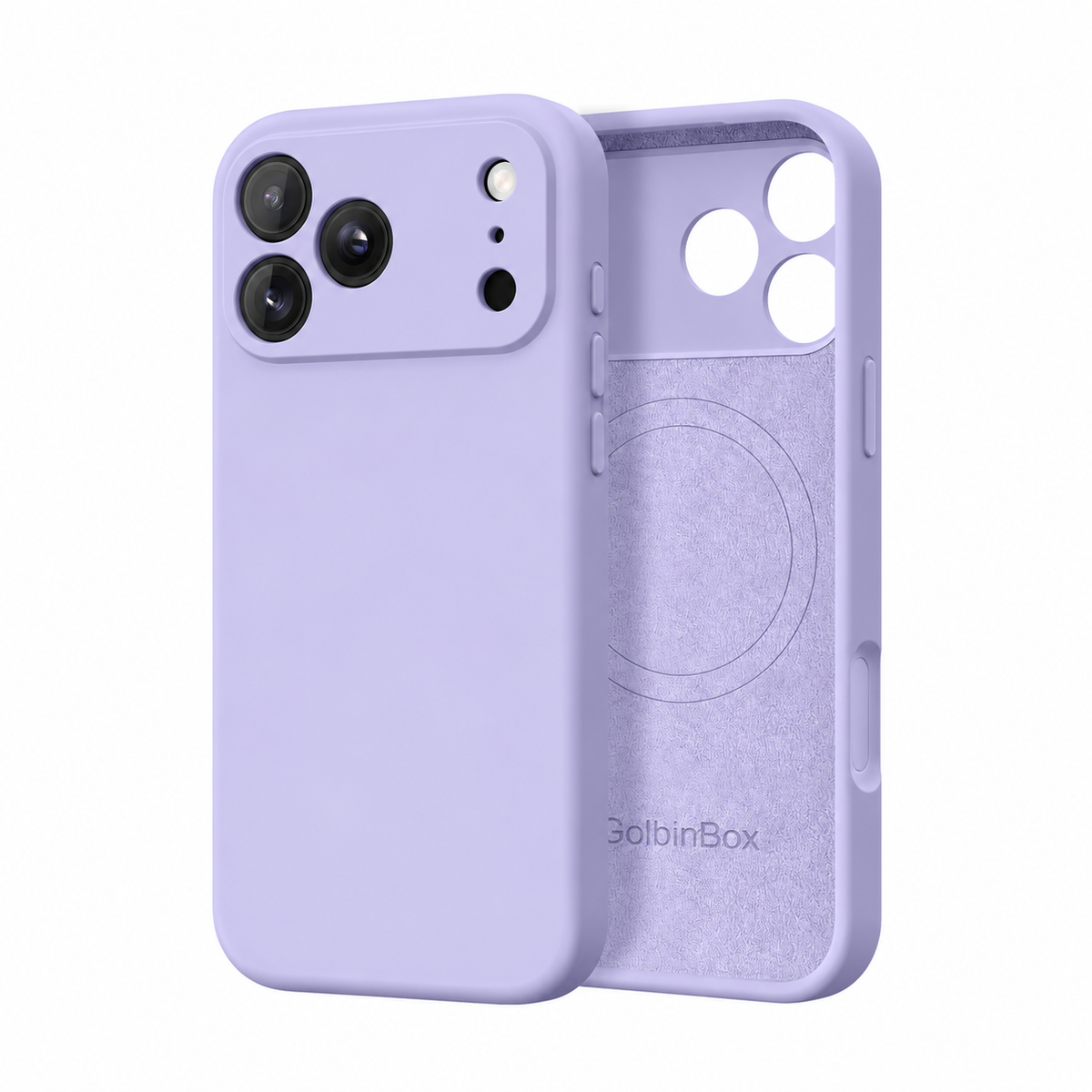 Magnetic for iPhone 18 Pro Case Silicone Lilac