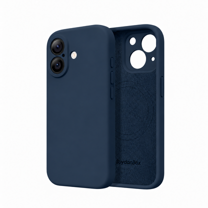 Magnetic for iPhone 16 Case Silicone Dark Gray